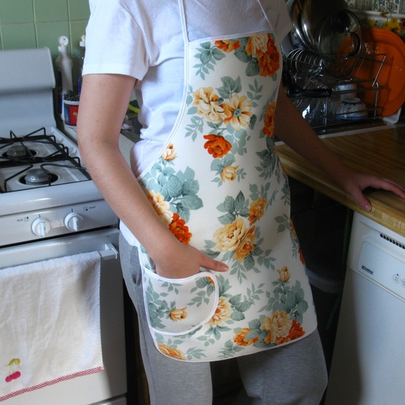 Flowers Women's Apron WATERPROOF - Picture 2 of 3